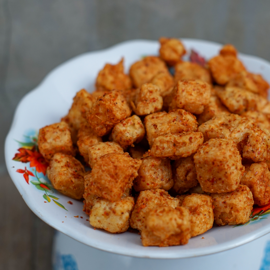 Crispy Chili Air-Fried Tofu