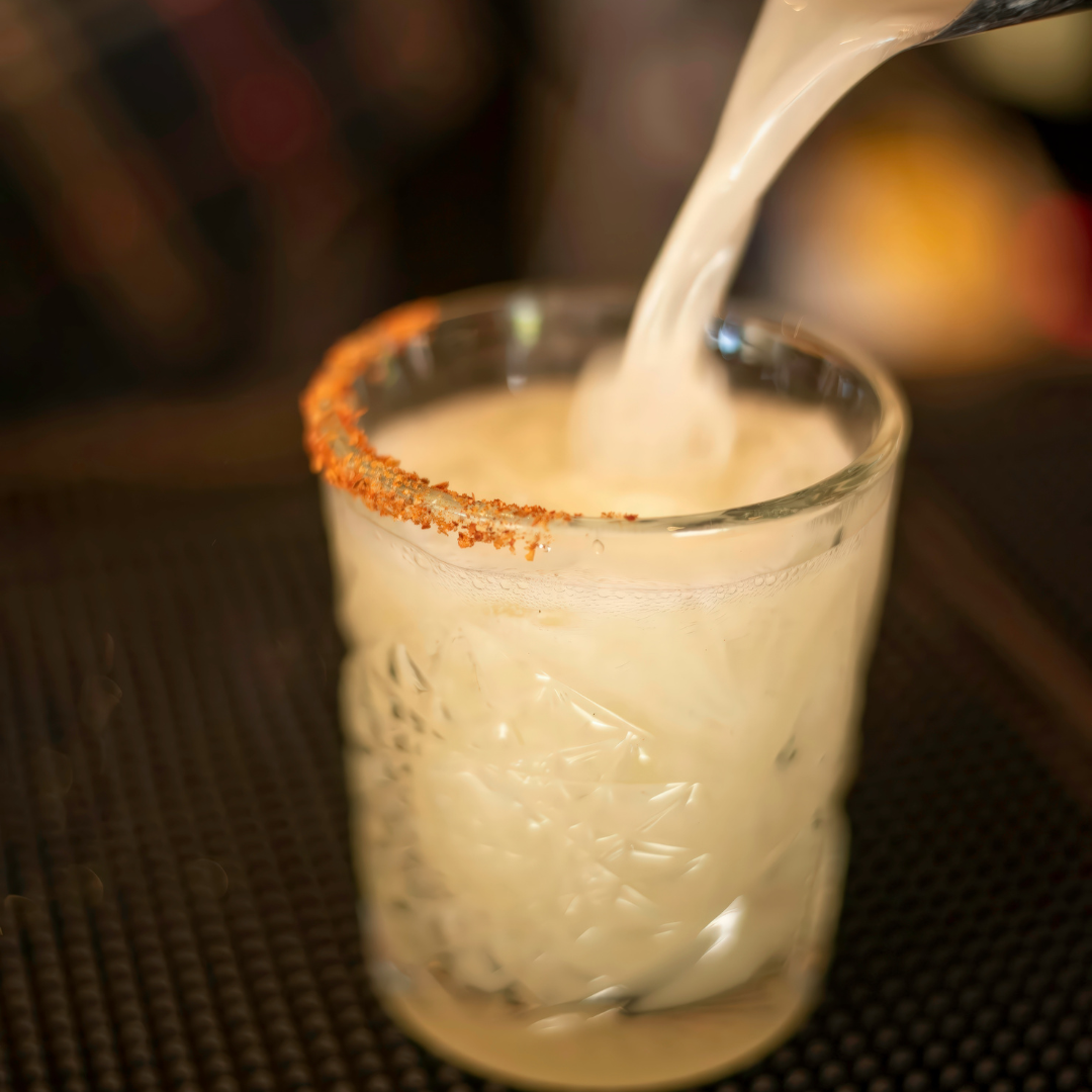 Korean Chili Rimmed Margarita